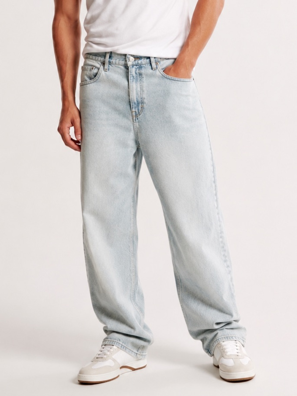 Original Use Men’s 38x30 Baggy Light Wash Wide Leg Jeans Y2K Skater